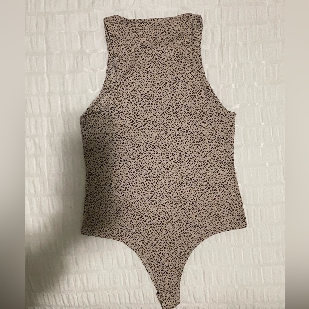 GAZE Cheetah Leopard Tank Bodysuit Medium - Picture 3 of 5